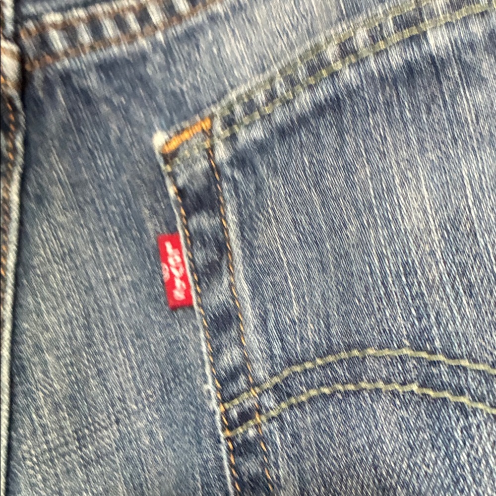 Levi's Men's Straight Jeans - Classic Blue - Picture 10 of 13